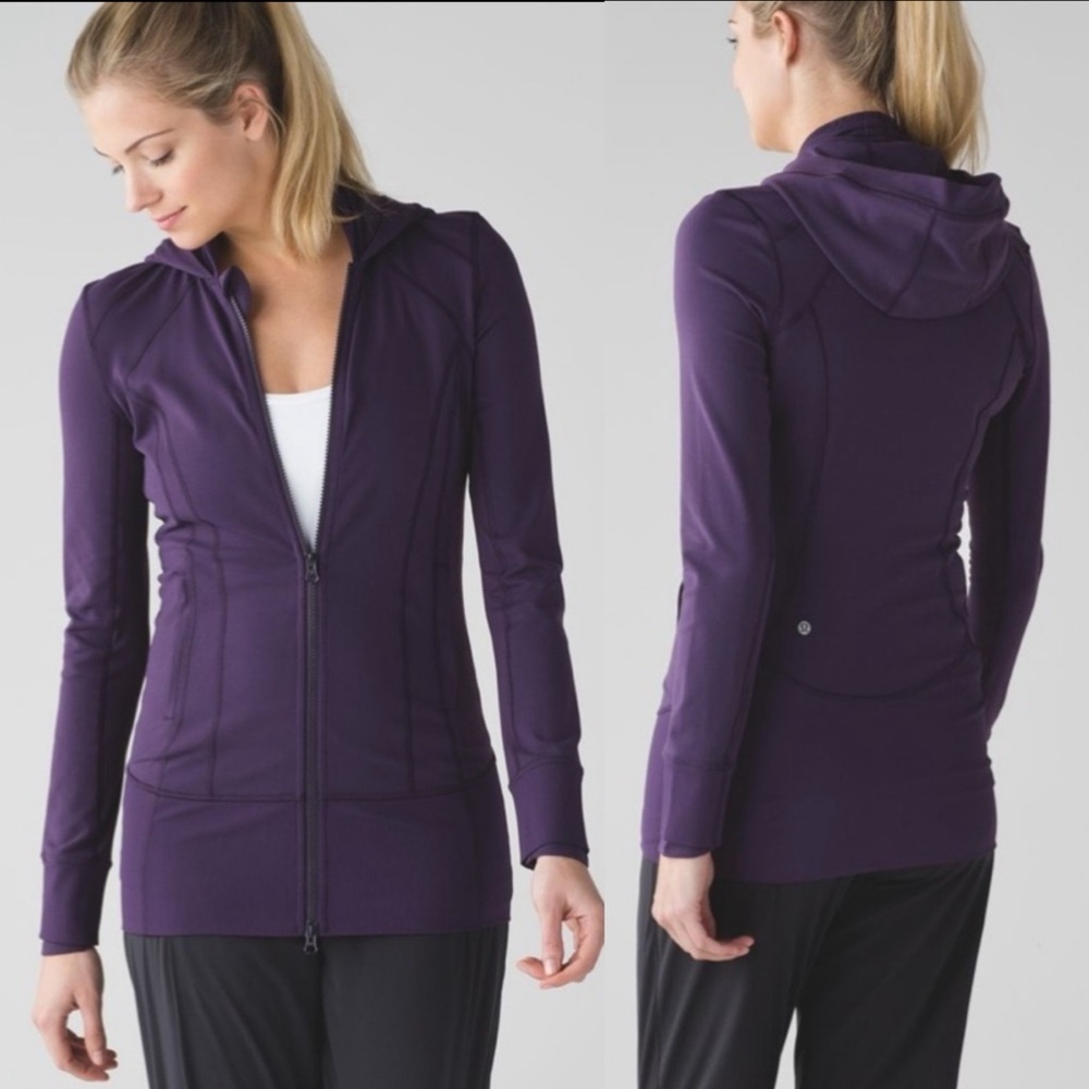lululemon Daily Practice Jacket Deep Zinfandel‎ Purple Sz 2